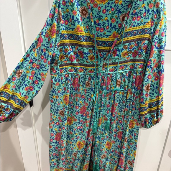 Floral Bohemian Midi Dress - Picture 1 of 4